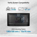 Full Motion TV Monitor Wall Mount Bracket Articulating Arms Swivel Tilt Extension Rotation for Most 10-32 Inch Flat Curved TVs