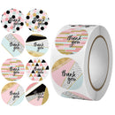 500pcs Labels Roll Flower Thank You Stickers Scrapbooking For Gift Decoration Stationery Sticker Seal Label Handmade Sticker