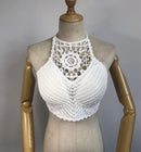 summer holiday beach camis lady sexy tassels crochet camisole women sexy tassels bikini camis female crochet halter bikini tops