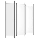 White 5-Panel Divider 250x200 cm Fabric Home decoration products, partition screens, privacy screens