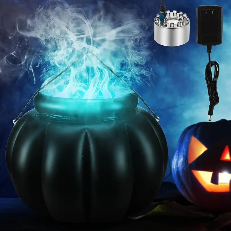 22x18 Inch Large Inflatable Halloween Cauldron Drink Cooler,Beverage Holder,Candy Cauldron Kettles,Witch’s Cauldron,Party Dec