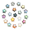 50Pcs/Lot Crystal Star Pendants 8mm Faceted Glass Loose Beads Handmade For Jewelry Diy Making Accessories Wholesale In Bulk