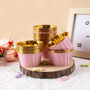 25/50pcs Foil Cupcake Liners with Dome Lids Mini Aluminum Foil Baking Cups Muffin Liners Tins for Wedding Birthday party decor