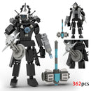 MOC Skibidi Toilet Action Figure Building Blocks Titan Clock Man upgrade 4.0 Bricks DlY Toys For Kid Christmas Birthday Gifts