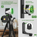 Huepar E011G Green Laser Level Self Leveling Cross Line Rechargeable Tool & Motion Sensor & Pulse Mode -Wave Your Hand to Switch
