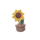 NEW Cute Potted Plants Crochet Car Basket Decoration Auto Center Console Rearview Mirror Ornaments for Car Accessories