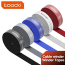 Toocki Organizer Kabelwickler Krawatten Kopfhörer Maus Kabelmanagement USB-Ladegerät Kabelschutz für iPhone Samsung Xiaomi