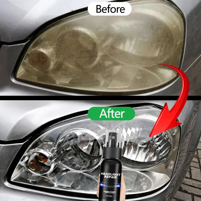 Car Headlight Restoration Polishing Agent Scratch Remover Repair Headlight Renewal Cleaning Liquid Kit Auto Accessories