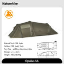Naturehike Opalus 2 3 4 Tent 2 3 4 Person Hiking Tent 4 Season Tent Ultralight Family Travel Tent 20D Waterproof Camping Tent