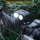 Bicycle Front Lamp High Beam Low Beam Bike Handlebar Flashlight USB Charging MTB Road Bike Headlight 5 Modes Bicycle Accessories