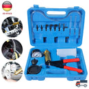 Manuelle Vakuum-Druckpumpe Bremsflüssigkeitsentlüfter-Kit Vakuumpistolenpumpe Tester Tragbares Vakuummeter Autoreparaturwerkzeug