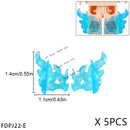 5PCS Cartoon Special Effects Pieces Arm Fist Wind Lightning Leg Flames Weapons Accessories Assemble Scene Bricks Kids for Toys