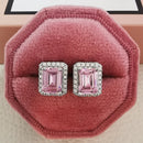 2026 Rosa Silber Farbe Zirkon Ohrstecker Für Frauen Ohrringe Mädchen Party Geschenk 1 Dollar Artikel Gothic kostenloser Versand y2k Schmuck Z7