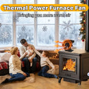 6leaf fireplace fan,winter warm home efficient heat distribution Winter fireplace fan Hot blast stove fan ecological quiet black