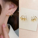 Neue trendige Kristallklaue Ohrstecker für Damen Voll Strass Elegant Koreanische Mode Mädchen Luxuriöser Ohrschmuck Ausgefallene Ohrringe