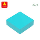 Wange 666PCS/lot 3070 1x1 Light Area Wooden Moc Loose Parts Compatible with Bricks DIY Children's Toy Assembly Gift Storage Box