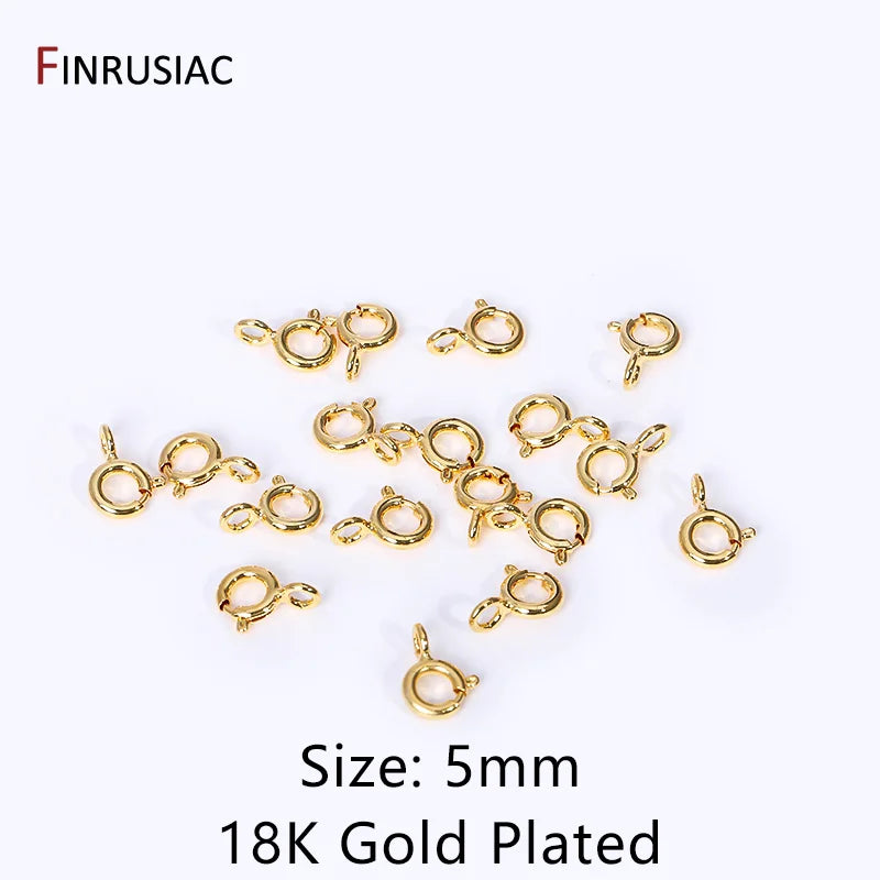 14k/18k Gold Plated Brass 10mm 12mm Lobster Clasps For Jewelry Making, Handmade DIY Jewelry Necklace Accessories Wholesale