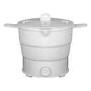 Foldable Electric Cooker 220V Mini Multifunction Hot Pot Food Steamer Cooking Machine for Dormitory Noodle Cooker for Travel