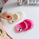 3D Cute Slippers Soft Silicone Phone Case for iPhone 16 Pro Max 15 14 13 12 11 Funny Breathable Shockproof Lanyard Strap Cover