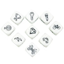 D6 Dice Set Telling Story Cube High Quality Acrylic 6 Sided Dice Funny Engraved Patterns For Children Education Toys And Games