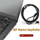 Mini Laptop-Kabelschloss für Lenovo ASUS HP HP Nano-Loch Computer Schloss 6*2.5mm kleines Schlüsselloch Sicherheit Diebstahlschutz Notebook Vorhängeschloss