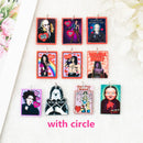 10Pcs Halloween Charms Two Side Print Acrylic Creative Pendant For Necklace  Keychain Diy Making