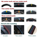 Car Steering Wheel Cover Suede For Volkswagen VW Atlas Golf 8 Mk8 Jetta Passat B9 Tiguan Sharan Steering-Wheel Cover Wrap