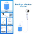 Hot Sell Portable Outdoor Shower Set with Hose Rechargeable Camping Shower Pump Electric