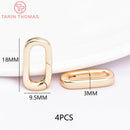 (3310) 15.6x9.6MM Hole 2MM 24K Gold Color Brass Lobster Clasps for Charms Pendants High Quality DIY Jewelry Making Findings