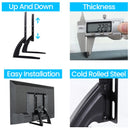 BEISHI Universal Table Top TV Stand Pedestal For 32-75 Inch LCD/LED/Plasma TVs, TV Stand Legs For Screen Monitor Bracket