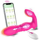 Sexy Wearable Wireless Vibrator with Remote Control and App Panty Thrust Stimulator Sex Toy for Women Vibrating Adult 18+