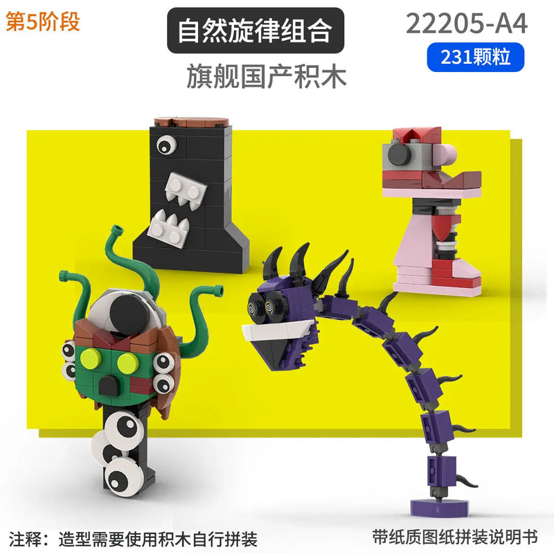 Sprunki Blocks Toys Sprunki Incredibox Building Blocks Model Children's Educational Oren Wenda Building Block Toys for Kids Gift