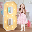 4FT DIY Marquee Light Up Numbers for 18th 21th Birthday Decor Mosaic Numbers for Balloons Anniversary Party Foam Board Kit