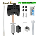 Upgrade Hotend For Bambu Lab X1 X1Carbon Bi Metal Heatbreak  Hard Steel Nozzle Thermistor Fit Bamboo Bambulabs P1P P1S hotend