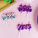 Happy Birthday Cake Decoration Happy Birthday Letter Candle Love Creative Birthday Cake Decoration