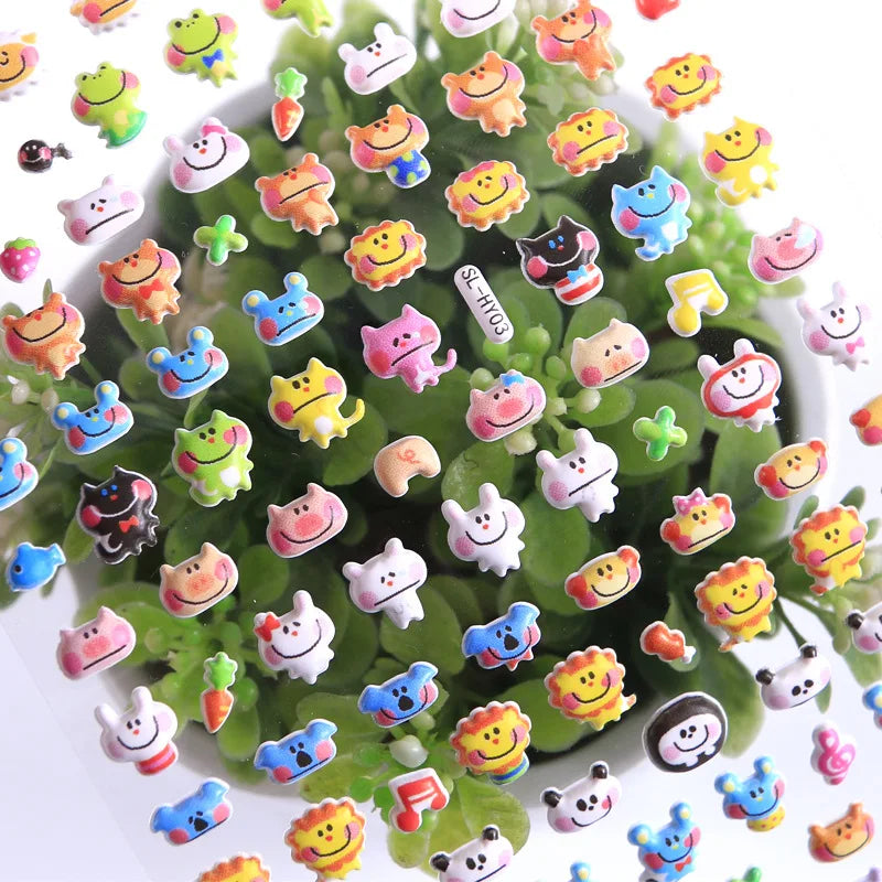 4 pcs/lot Kawaii Lovely Small Animal Foam 3D Decorative Stationery Stickers Scrapbooking DIY Diary Album Stick Label