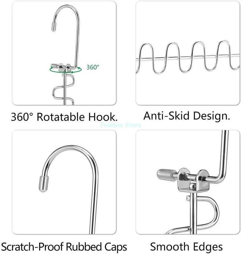 Multi-port Support Clothes Hangers Magic Space Saving Hanger Stainless Steel Closet Cloth Rack Drying Hanger Storage Hangers