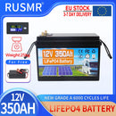 12V 24V 60AH 120Ah 200Ah 300AH LiFePO4 Battery Built-in BMS Lithium Iron Phosphate Cells For RV Campers Golf Cart Solar Storage