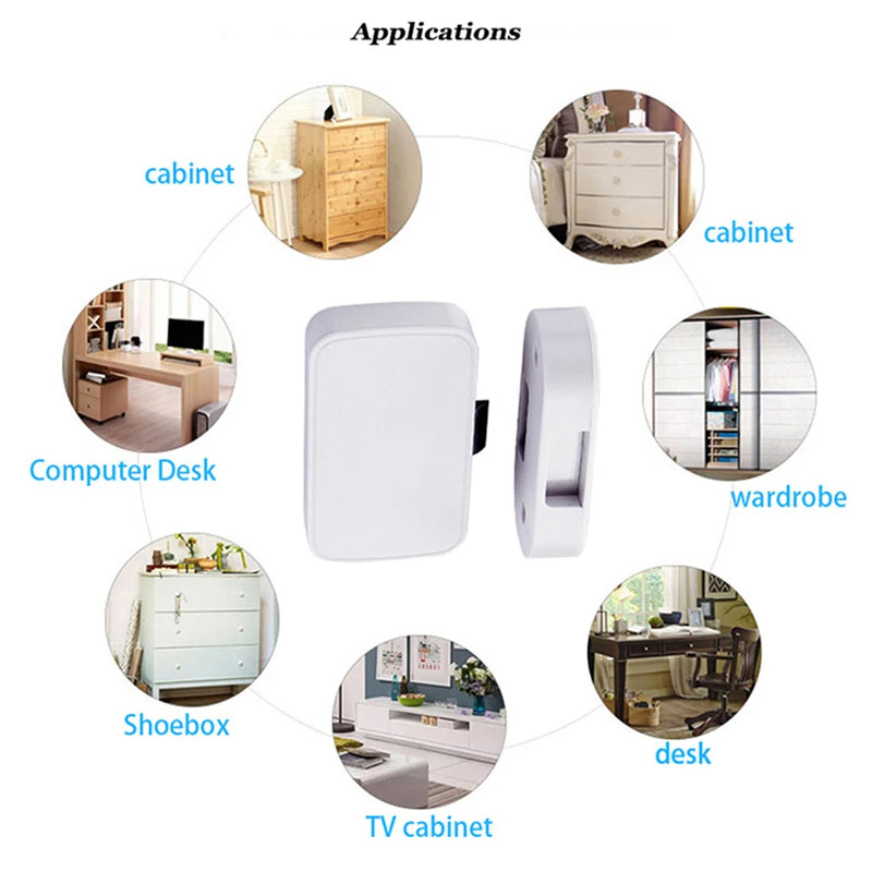 Tuya Smart Lock Home File Cabinet Furniture Drawer Electronic Lock Wireless APP Bluetooth Keyless Invisible Locks With Battery