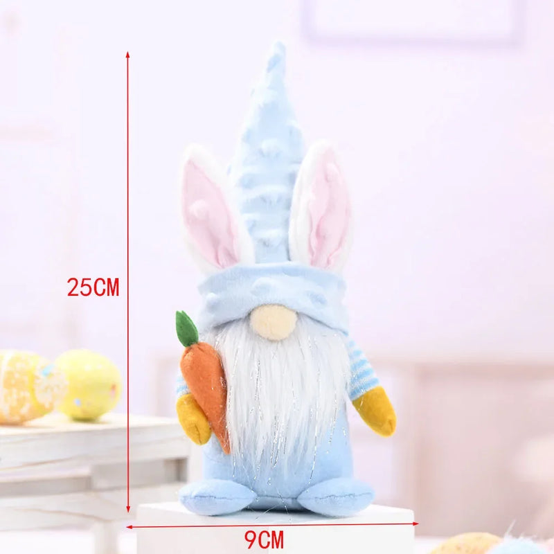 Easter Faceless Gnome Rabbit Doll Cartoon Home Easter Ornament Bunny Doll Easter Party Gifts