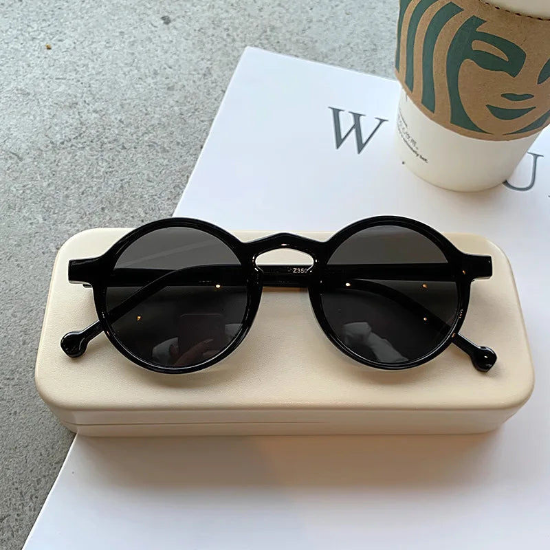 LeonLion Round Oversized Sunglasses Women 2023 High Quality Eyeglasses for Women/Men Vintage Glasses Women Lentes De Sol Mujer