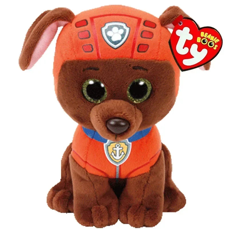 Ty Beanie Big Eyes 6" 15CM Stuffed Plush Toy Dog Marshall Chase Rocky Zuma Tracker Skye Verest Children Christmas Birthday Gifts