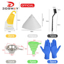 Light Curing 3D Printer Accessories Tool Kit Resin Funnel Filter Cup Metal SLA LCD DLP UV Curing Photon Cleaning Silicone Shovel