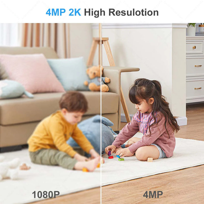 2K 4MP Bullet Security Camera 2.4G/5G WiFi Mini Tuya CCTV Video Surveillance Camera Smart life WiFi IP Camera Alexa Google Home