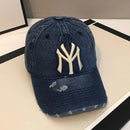 2023 Neue Luxusmarke MY Bestickte gewaschene Denim Baseballkappe für Herren Hochwertige Schwarze Vintage Y2k Dad Hats Gorras Hombre