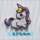 Regenbogen Pferd Einhorn Stickerei Aufnäher Selbstklebend Applikation Patches für Kleidung Kinder Deko Handy Taschen Schreibwaren