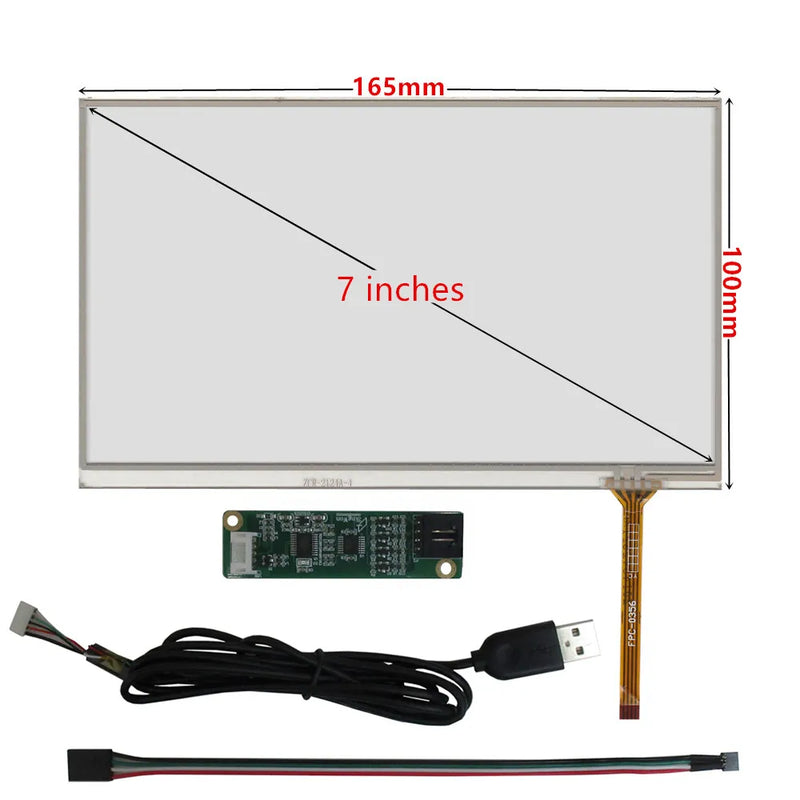 7 Inch 1024*600 LCD Screen Display HDMI-Compatible VGA AV Driver Control Board Digitizer Touchscreen For Raspberry Pi Monitor