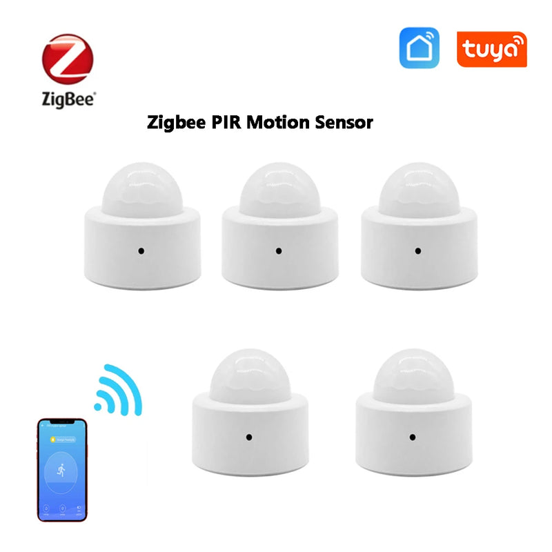 1/5PC Zigbee 3.0 Smart PIR Motion Sensor Human body Sensor Smart Home Detector Home Security Work with Tuya Smart Life Gateway