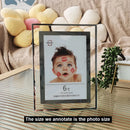 Acrylic Glass Picture Frame Silver Mirrored 10X15 15X20cm Photo Frame Stand Tabletop For Pictures Photo Decor Commemorative Gift