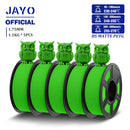JAYO 5Rolls PETG Filament 1.75mm High Speed PETG 3D Printer Filament 1.1KG/Roll High Flow Speedy Matte 3D Printing Materials